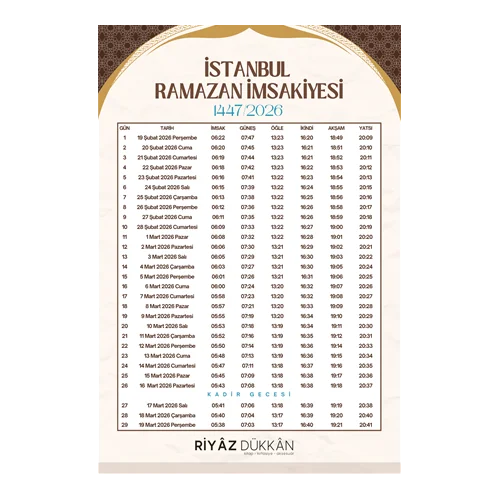 Hoşgeldin, Ya Şehr-i Ramazan!