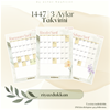 1447 | 3 Aylar Takvimi (Ücretsiz İndirilebilir)