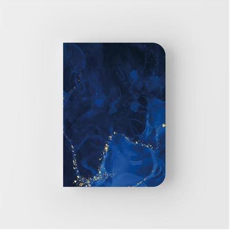 Lacivert Mermer – Çizgili A5 Boyut Defter