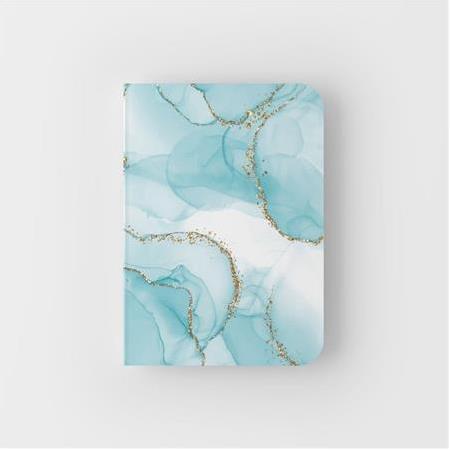 Turkuaz Mermer – Çizgili A5 Boyut Defter