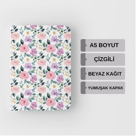 Gülistan – Çizgili A5 Boyut Defter