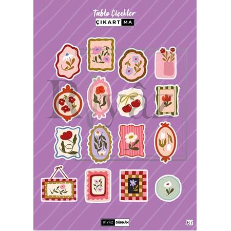 Tablo Çiçekler -  Sticker, Kod: 67