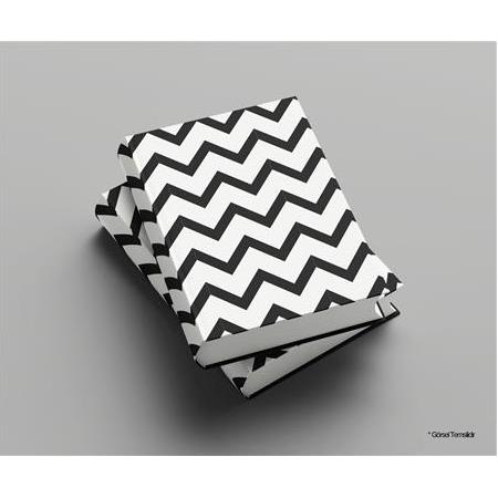 Bez Kitap Kılıfı - Siyah Zigzag