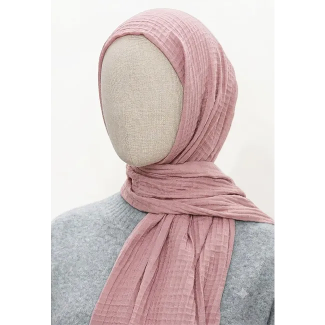 Pembe | Müslin Şal - ModaKaşmir