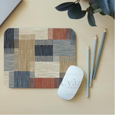 Halı Motif Desen 4  - Dikdörtgen Mouse Pad, 17,5 cm x 19,50 cm