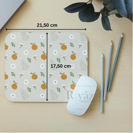 Portakal  - Dikdörtgen Mouse Pad, 17,5 cm x 19,50 cm