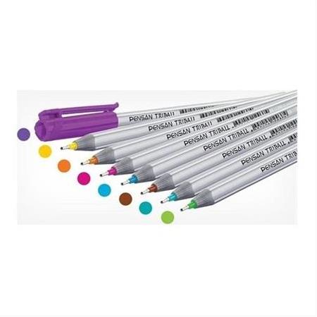 Pensan Triball Tükenmez Kalem Renkli 8'li Set