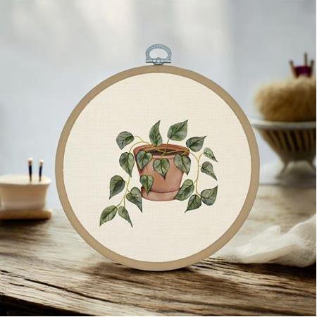 Saksı - Yuvarlak Pano Kasnak Çap:17cm
