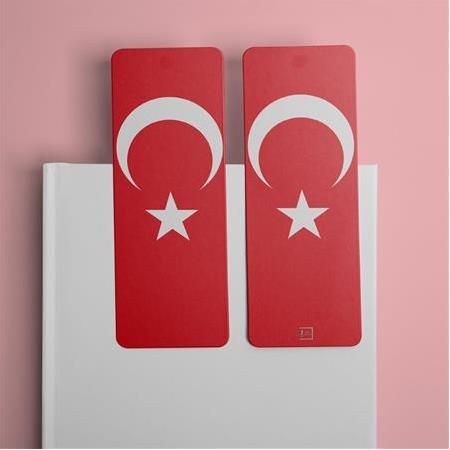 Türk Bayrağı – Dikey Kitap Ayracı