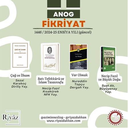 FİKRİYAT KATEGORİSİ - ANOG ENBİYA YILI, 1445/2024-2025