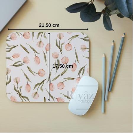 Bahar Çiçeği - Dikdörtgen Mouse Pad, 17,5 cm x 19,50 cm