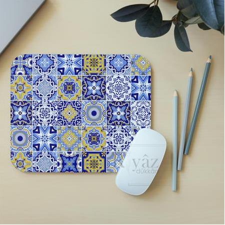 Mozaik  - Dikdörtgen Mouse Pad, 17,5 cm x 19,50 cm