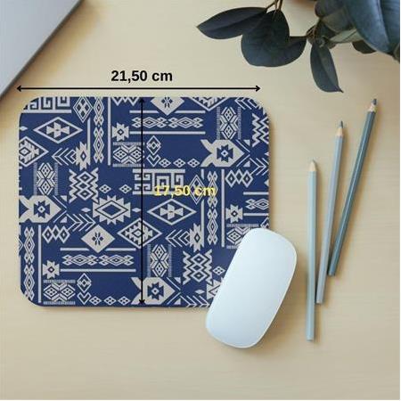 Halı Motif Desen 9  - Dikdörtgen Mouse Pad, 17,5 cm x 19,50 cm