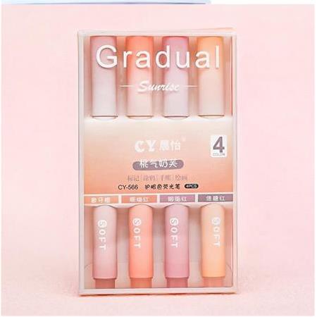 Fosforlu İşaretleme Kalemi 4'Lü Set Lotus